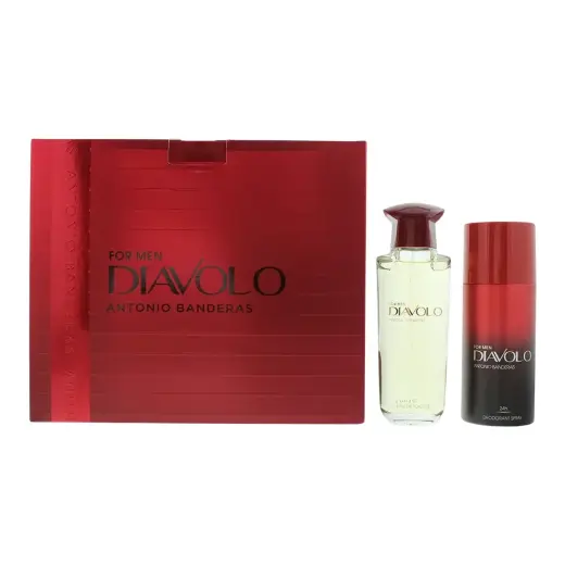 Set Antonio Banderas: Diavolo, Eau De Toilette, For Men, 100 ml + Diavolo, 24h Protection, Deodorant Spray, For Men, 150 ml