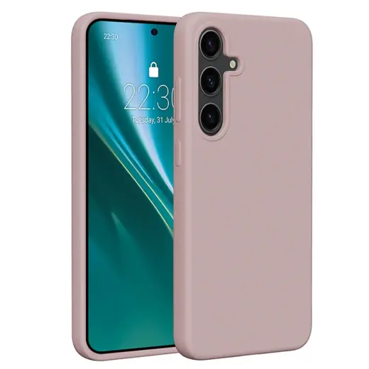 Etteri Silikona telefona maciņš Samsung Galaxy S24 Plus gaiši rozā