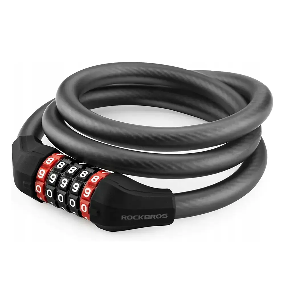 Rockbros RKS507-1BK Combination Bicycle Lock, 1