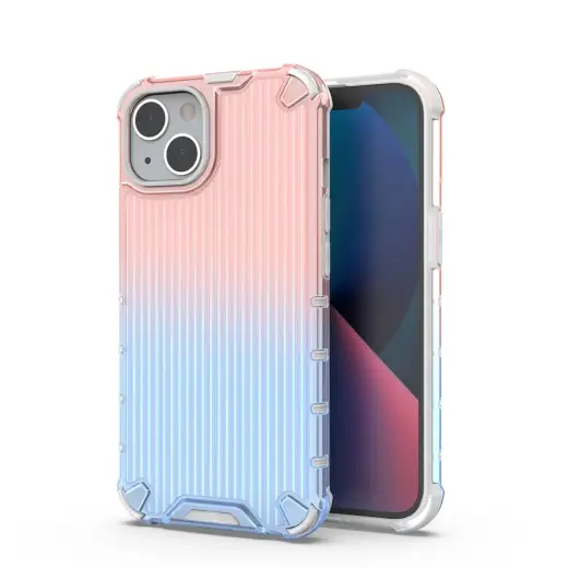 Ombre Protect phone case for iPhone 14 Plus pink blue
