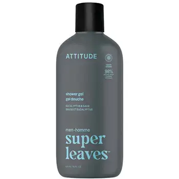 Attitude Super Leaves Eucalyptus & Sage Shower Gel - men 415ml