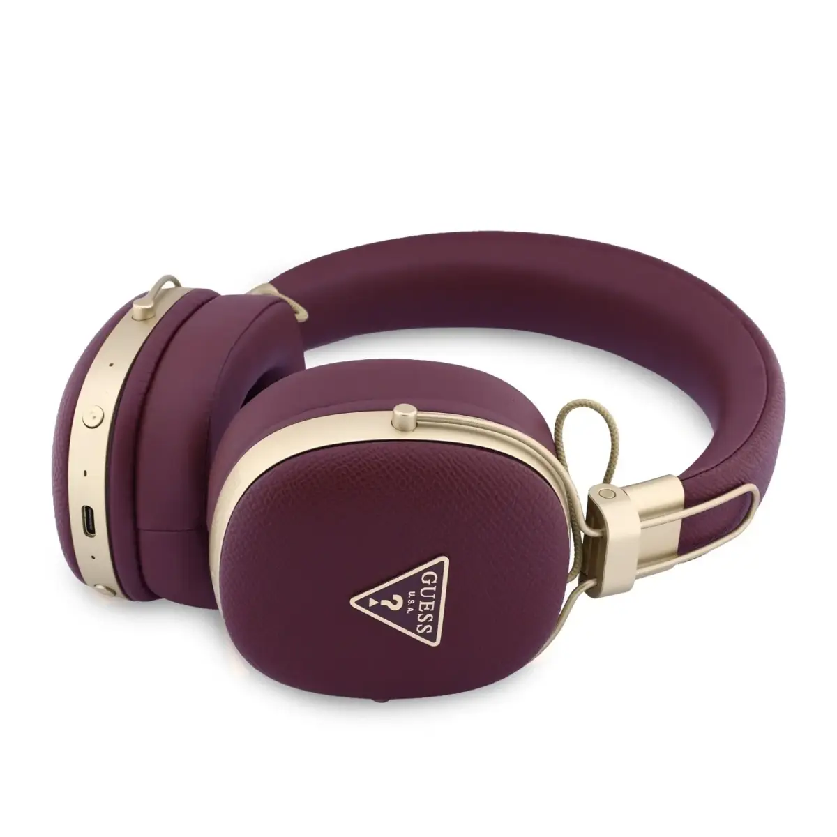 Guess PU Grained Triangle Gold Metal