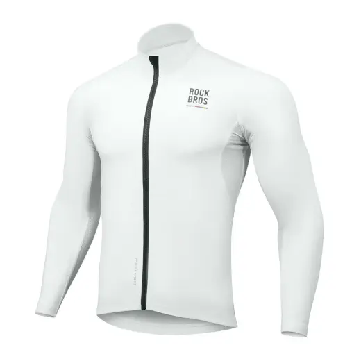 Rockbros TLWT001 ROAD TO SKY Windproof Insulated Cycling Jersey L - White