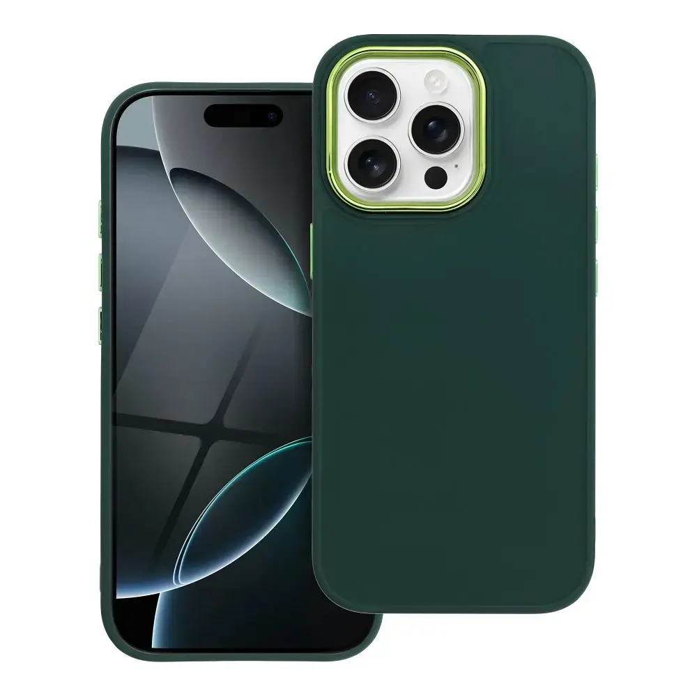 FRAME maciņš telefonam iPhone 16 Pro zaļš