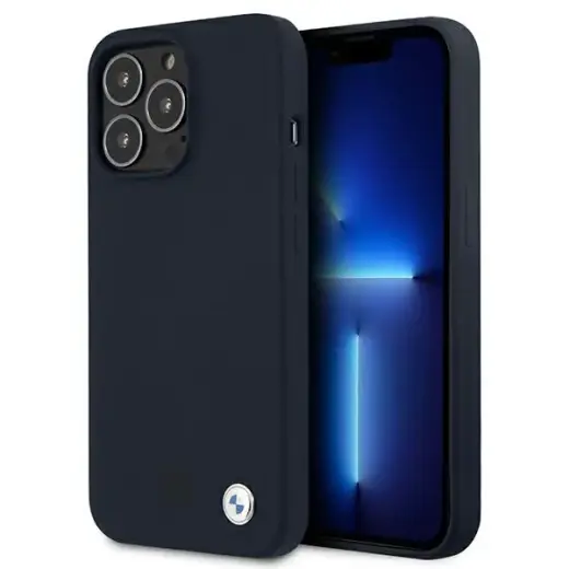 Etui BMW BMHCP13LSILNA iPhone 13 Pro | 13 6,1" granatowy|navy hardcase Silicone Signature