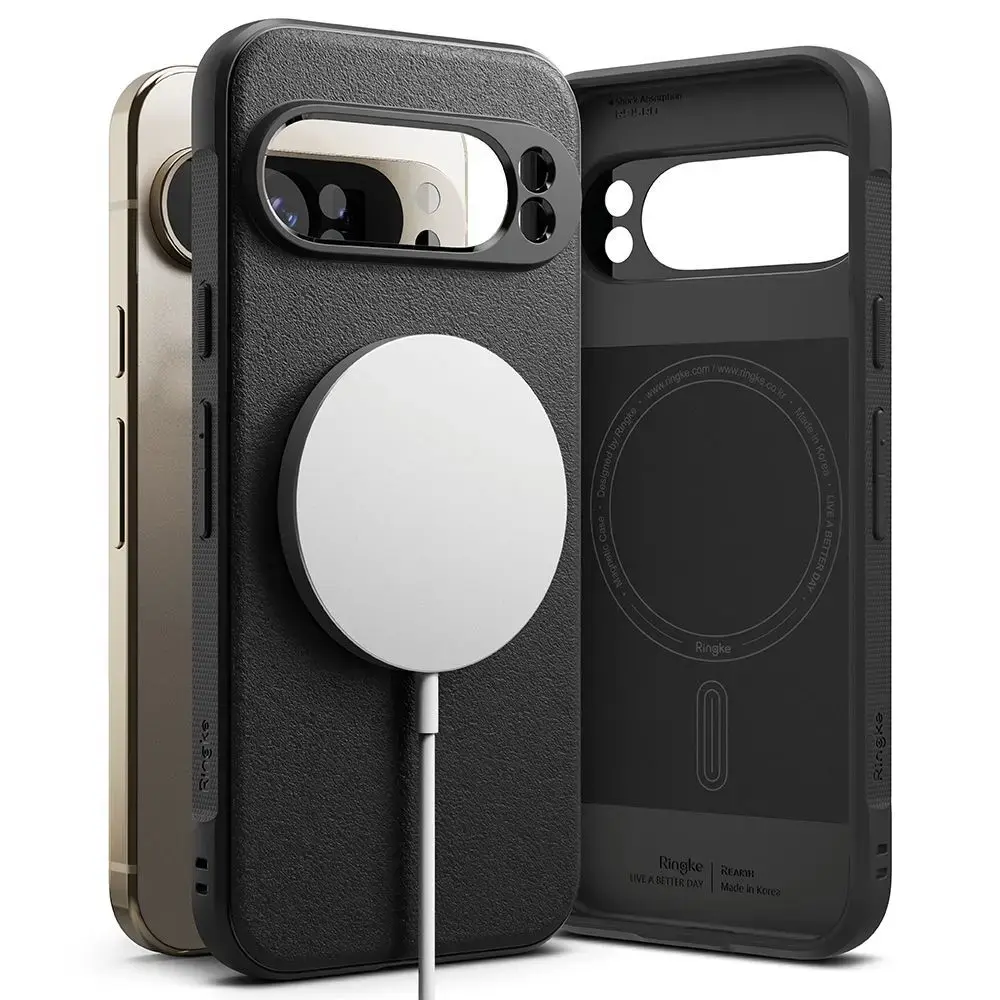 RINGKE ONYX MAGNĒTISKAIS MAGSAFE GOOGLE PIXEL 9 PRO MELNS