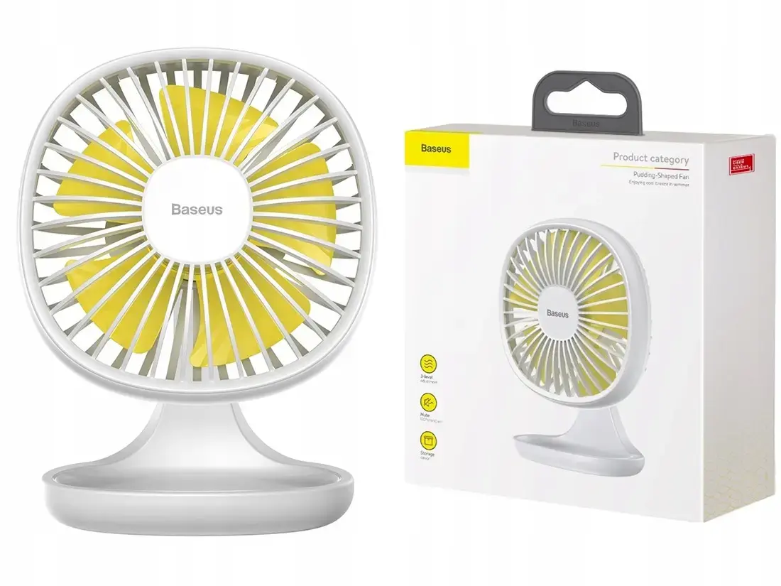 Baseus CXBD-02 galda ventilators balts