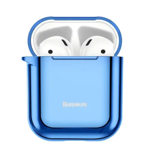Baseus Shining Hook Silicone Case For Apple Airpods 1 | 2 Blue