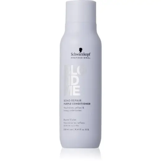 Schwarzkopf Blondme Bond Repair Purple Conditioner in Clear