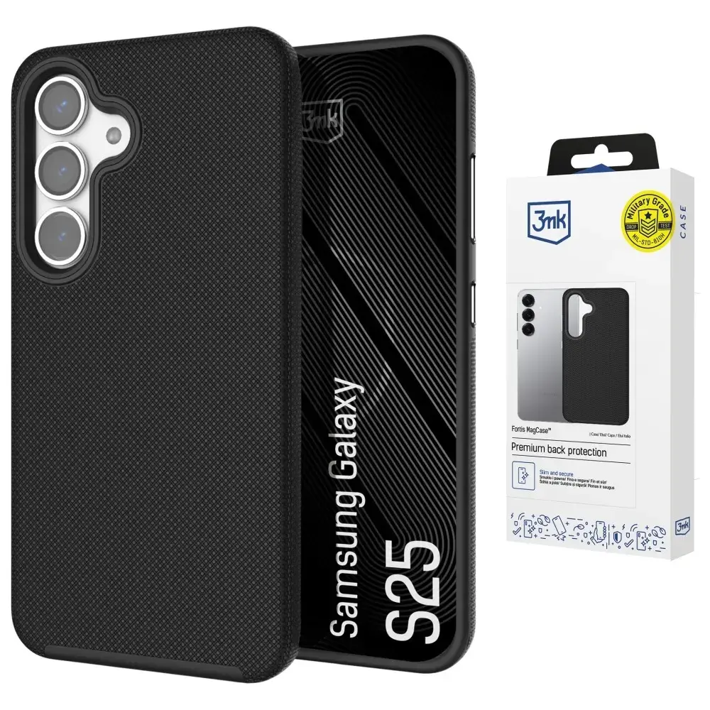3MK Fortis MagCase maciņš ar MagSafe atbalstu telefonam Samsung Galaxy S25 (S931)