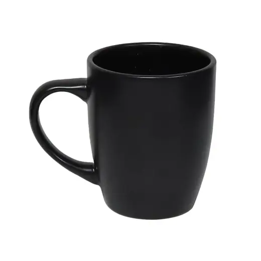 Krūze keramiska Trone 350ml, matēti melna