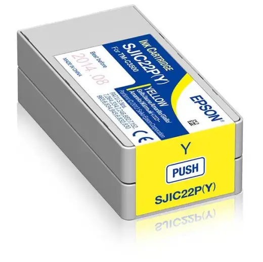 Rašalo kasetė Epson SJIC22P(Y) C33S020604 geltona