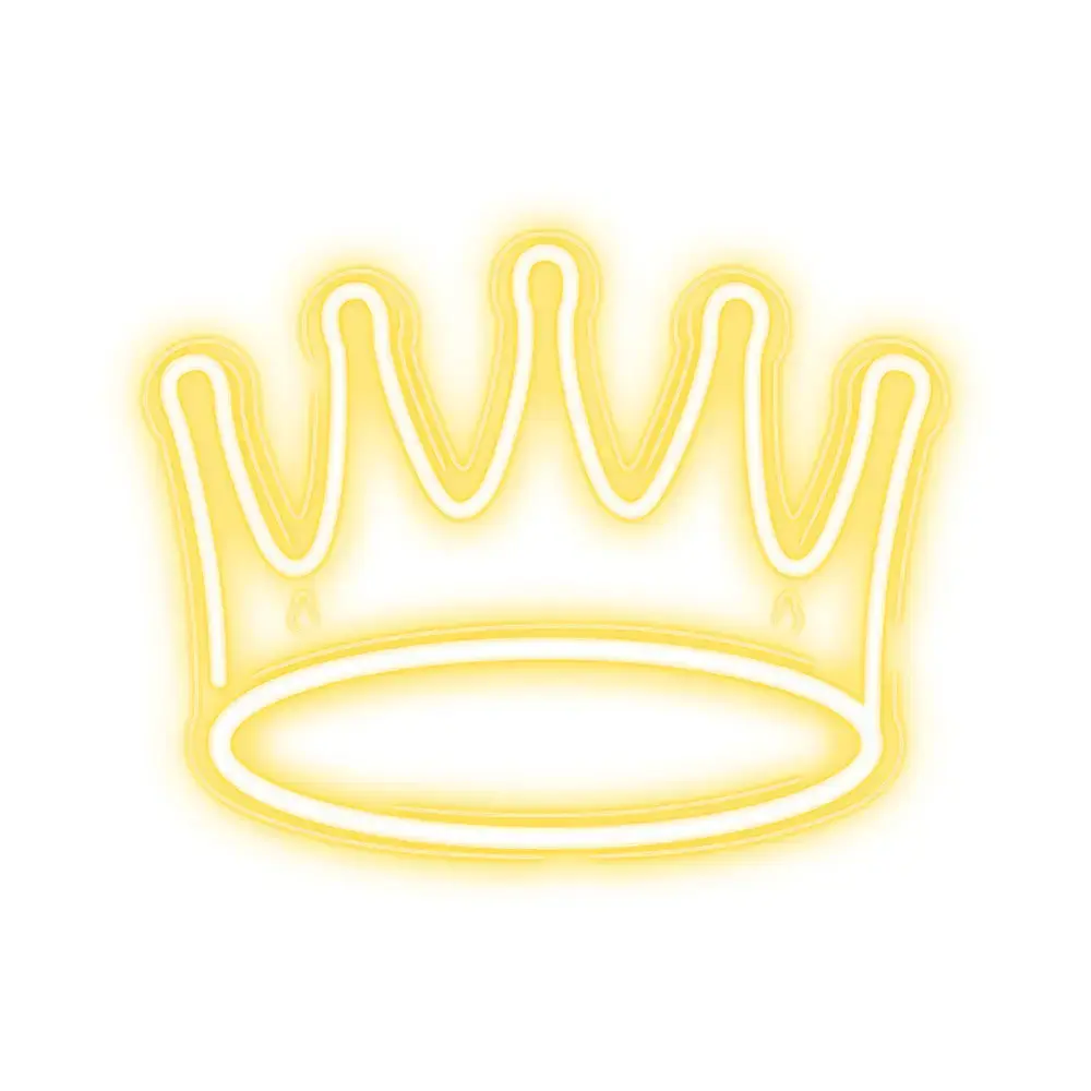 ż_Neon PLEXI LED CROWN warm white NNE12 Neolia