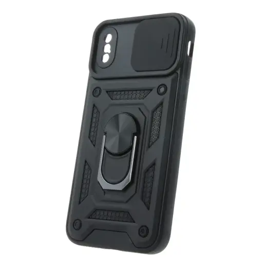 Defender Slide чехол с подставкой для телефона iPhone X | iPhone XS чёрный (с защитой камеры)