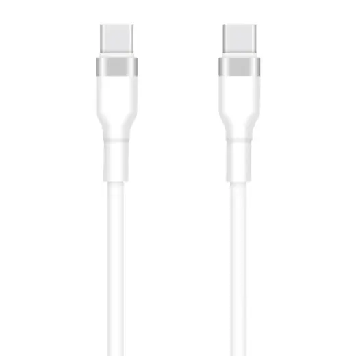 Setty USB-C - USB-C cable 1m 3A KSC-C-130 white