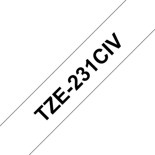Brother Colour ribbon TZE-231CIV / TZE231CIV Black, white