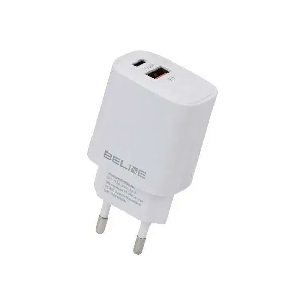 Charger wall tīkla lādētājs | 20W | USB-C, USB-A | balts