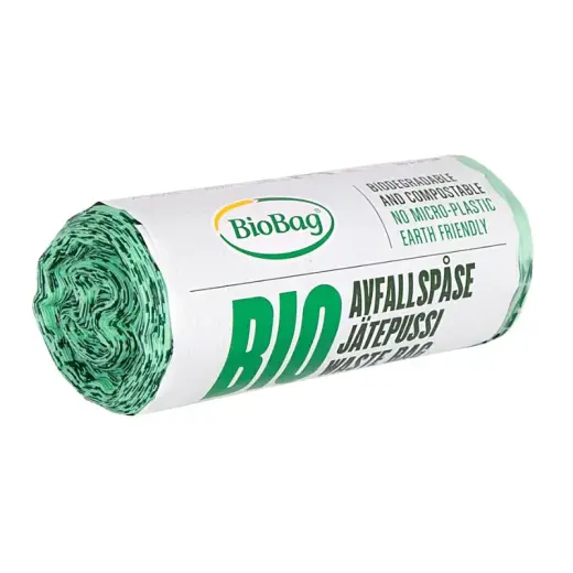 Atkritumu maisi kompostējami BioBag 6L (30 gab. rullī) 15mkr. 36x37cm zaļi