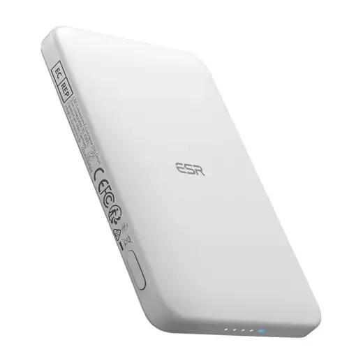 ESR Qi2 MagSlim external battery (powerbank) | 5000 mAh | 15W | MagSafe | white