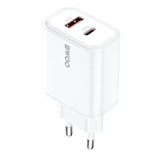 Зарядное устройство BWOO CDA207 | 36W | PD, PPS | USB-A, USB-C | белое