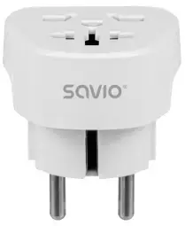 Strāvas adapteris SAVIO Travel adapter Global socket – EU plug 15A
