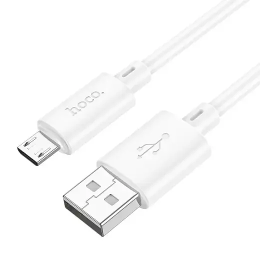 Hoco X88 data transfer and charging cable | USB-A to Micro USB | 12W | 1m | white