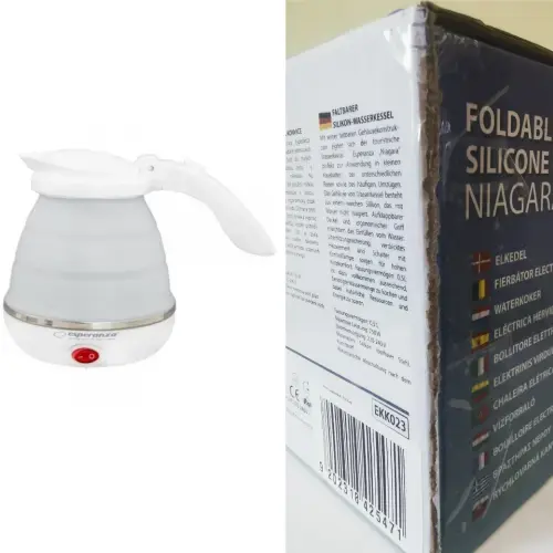 Esperanza EKK023 Ceļojuma tējkanna no silikona 0.5L 750W (Bojāts iepakojums)