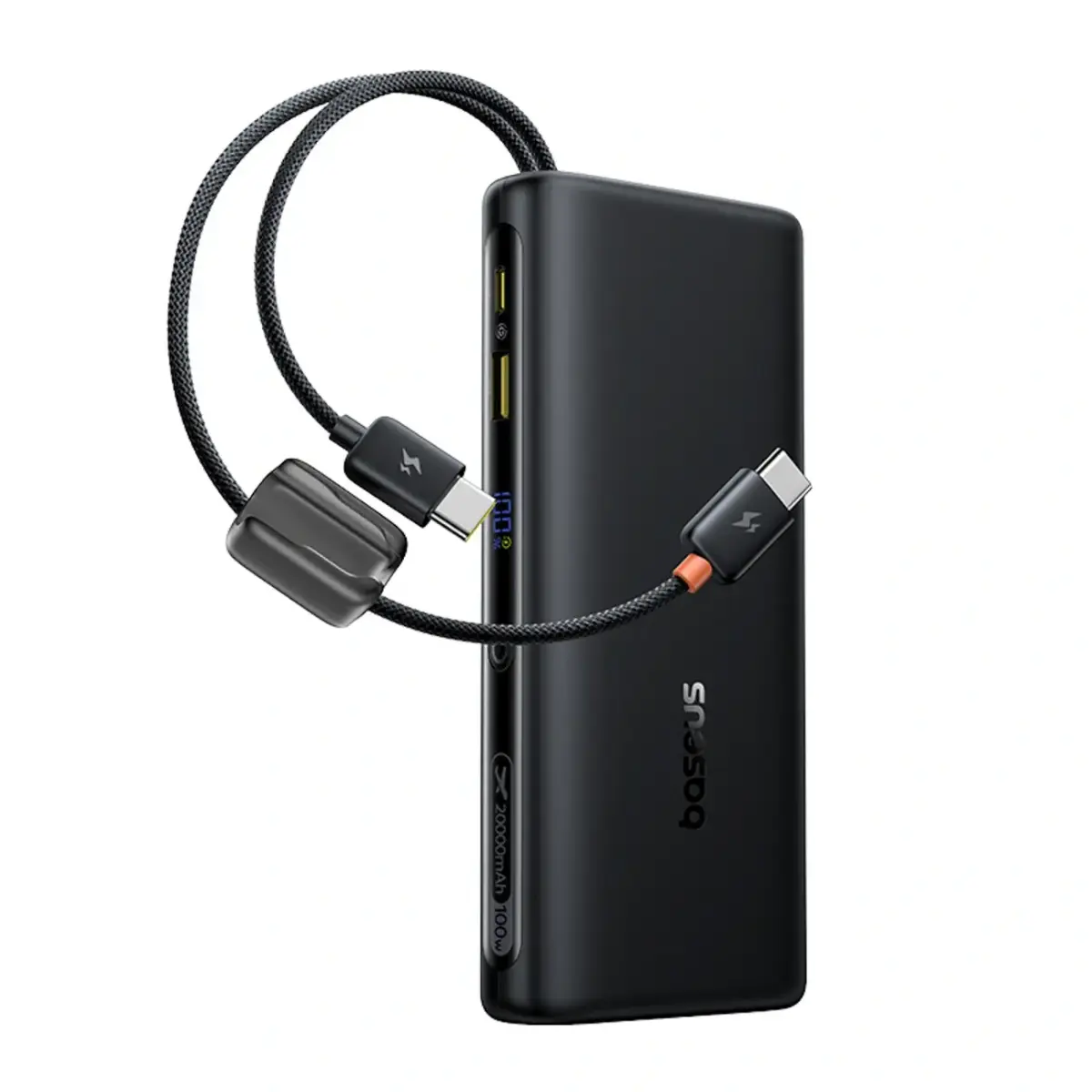 Baseus EnerFill FC41 ārējais akumulators (powerbank) | 20 000 mAh | 100W | USB-C | LED ekrāns | melns