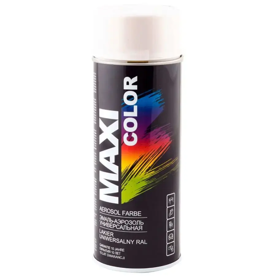 Spray paint Maxi Color RAL9010 400ml white matte