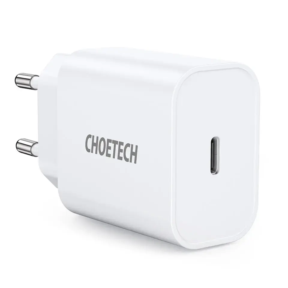 Choetech wall travel charger USB Type C 20W Power Delivery 3A white (Q5004)
