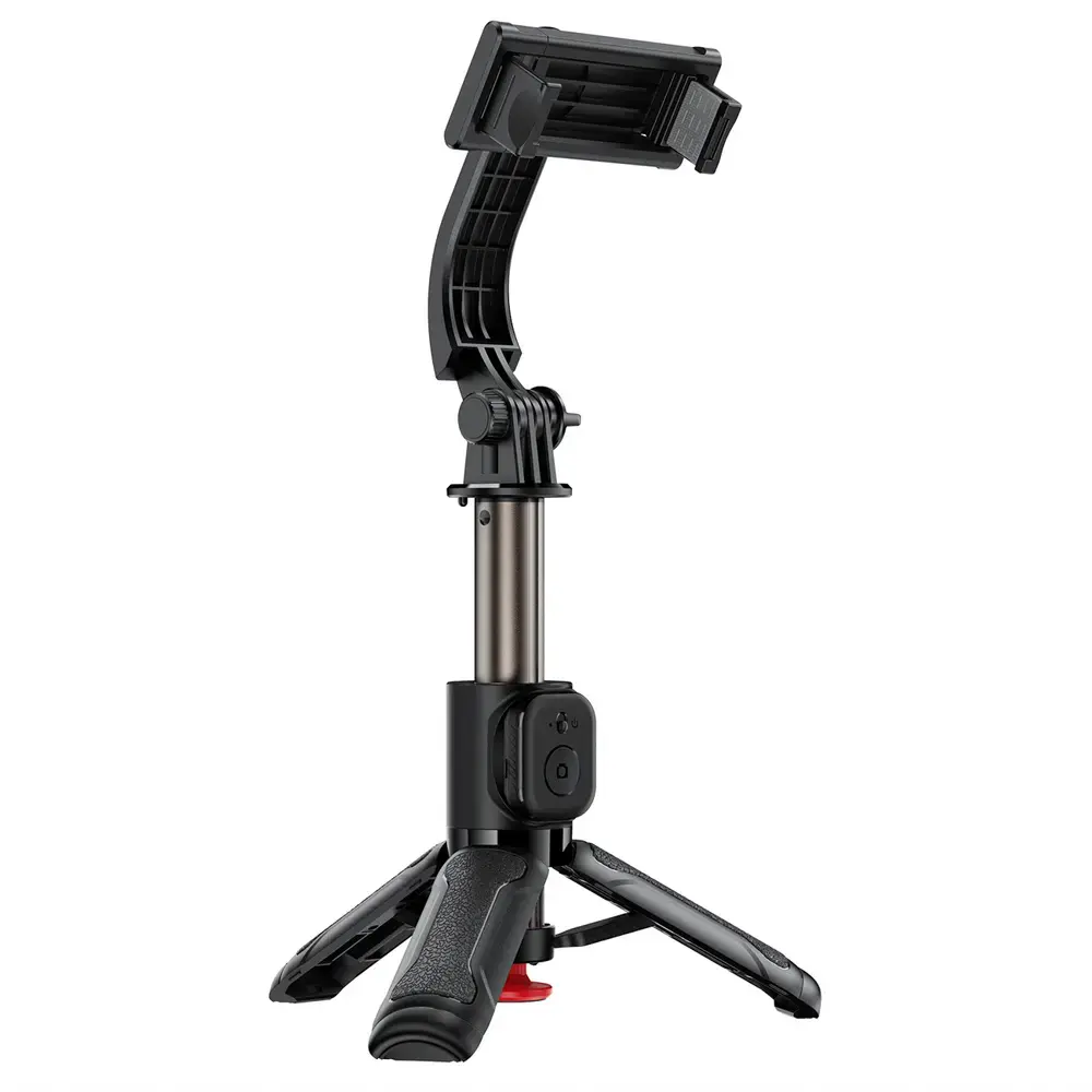 Acefast E42 Selfie Stick with Automatic Tripod and Bluetooth Remote Control 63 cm - Black
