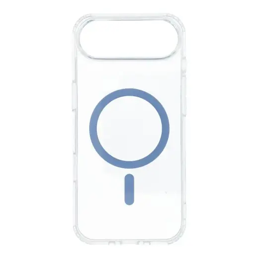 Drop Glue Colorful Ring telefono dėklas su stovu ir MagSafe palaikymu iPhone 17 Air mėlynas