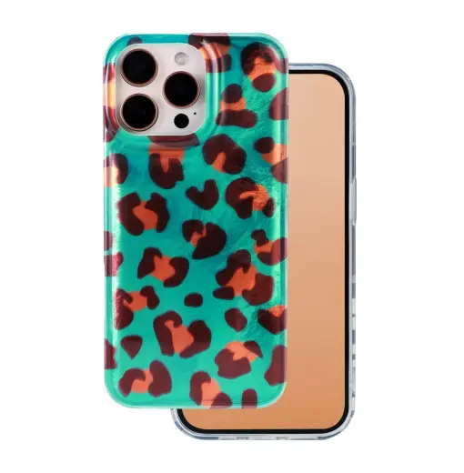 Animal Print phone case for iPhone 15 Pro multicolor (Crazy Cheetah)