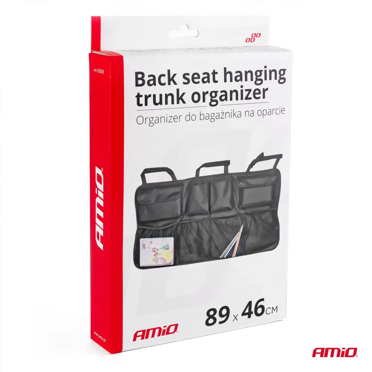 Back seat hanging trunk organizer 89x46cm