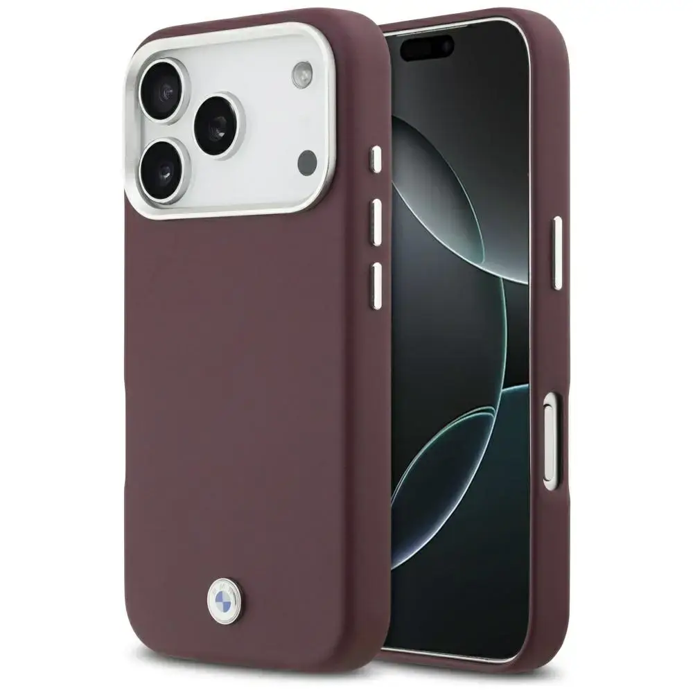 BMW Sign Full Wrapped Metal MagSafe case for iPhone 17 Pro red