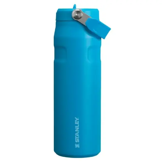 Termoso butelis su šiaudeliu The IceFlow Bottle Flip Straw 2.0 0.7L mėlynas