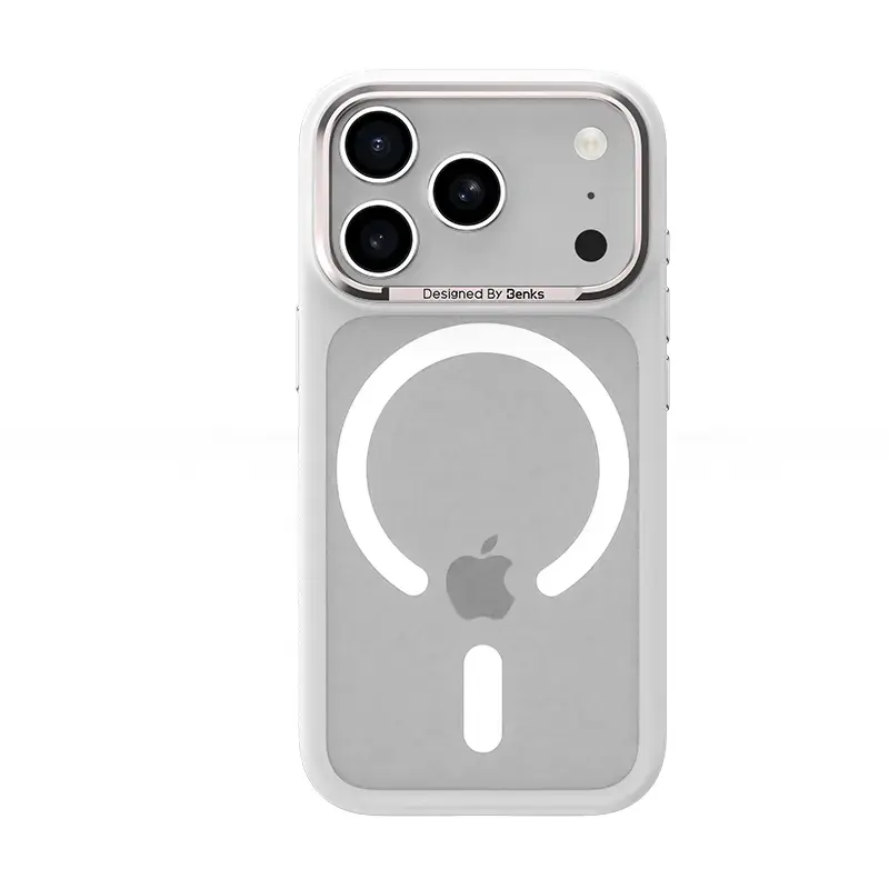 Benks Magnetic Mist Case Metal Frame (K070) for Iphone 17 Pro Max white (Camera Control Button)