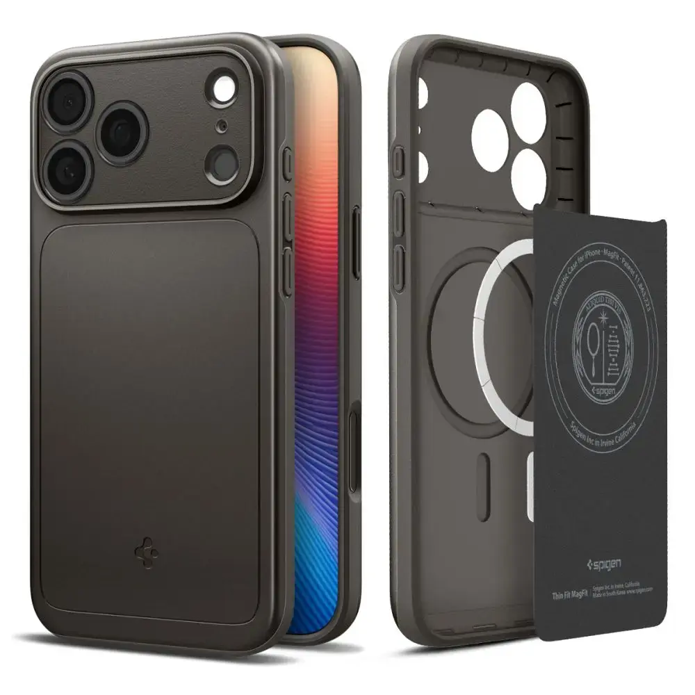 Spigen Thin Fit MagSafe Case for iPhone 17 Pro - Gray