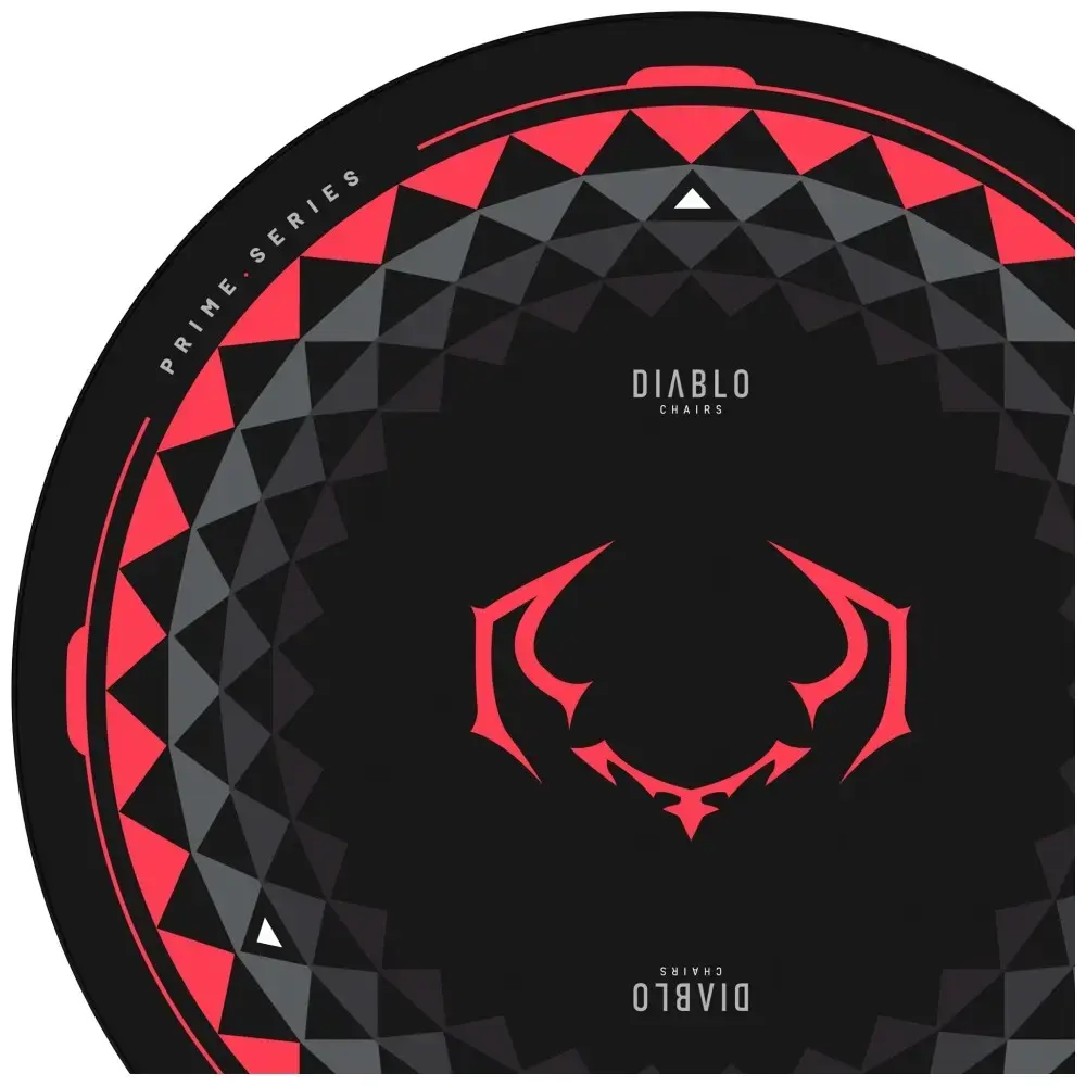 Anti-slip mat for Diablo Chairs black and red