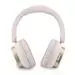 Guess Rectangle Metal Script Logo ENC Wireless Headphone Pink