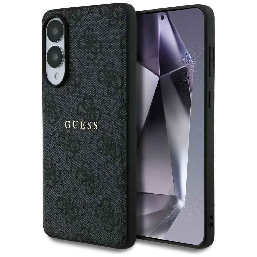 Case Guess 4G Ring Classic Logo MagSafe  Samsung Galaxy S25 Edge black