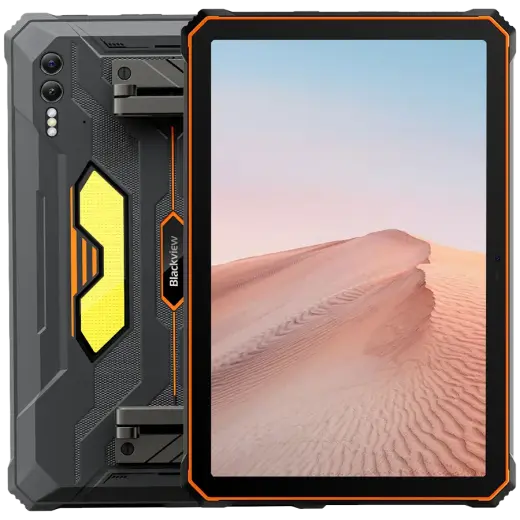 Blackview Active 10 Pro Rugged Tab 12GB/512GB, 10.95-inch FHD+1920x1200 IPS 90Hz Corning Glass 3, MT6878 Octa-core, 50MP Front/108MP-20MP Rear Camera infared nught vision, 30000mAh, 55W FC, Android 14, NFC, Fingerprint, MIL-STD-810H, Orange