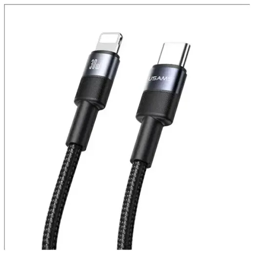 USAMS SY Series SJ729USB01 провод для передачи данных и зарядки | USB-C на Lightning | 30W | 1.2m