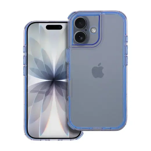 MATRIX CLEAR phone case for iPhone 17 blue