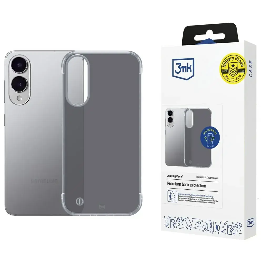 3MK Just20g Matt Case for Samsung Galaxy S25 Edge black
