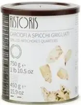 Artišoki grilēti, griezti eļļā RISTORIS, 750 g/450 g