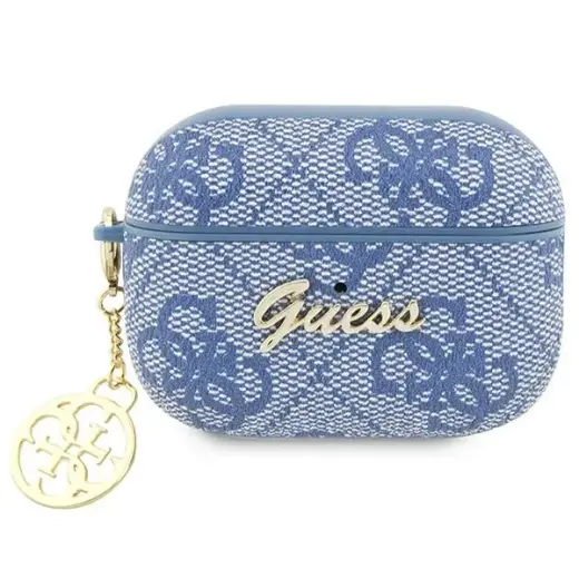 Guess GUAP2G4GSMB AirPods Pro 2 cover blue|blue 4G Charm Collection