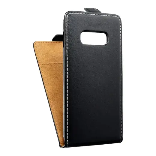 Slim Flexi Fresh Vertical Flip phone case for Samsung Galaxy S10e (G970) black