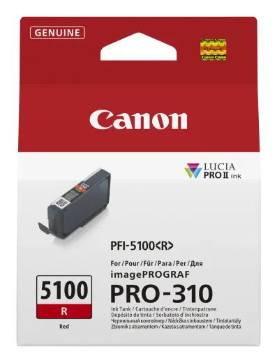 Tinte Canon PFI-5100 R 6958C001 sarkana