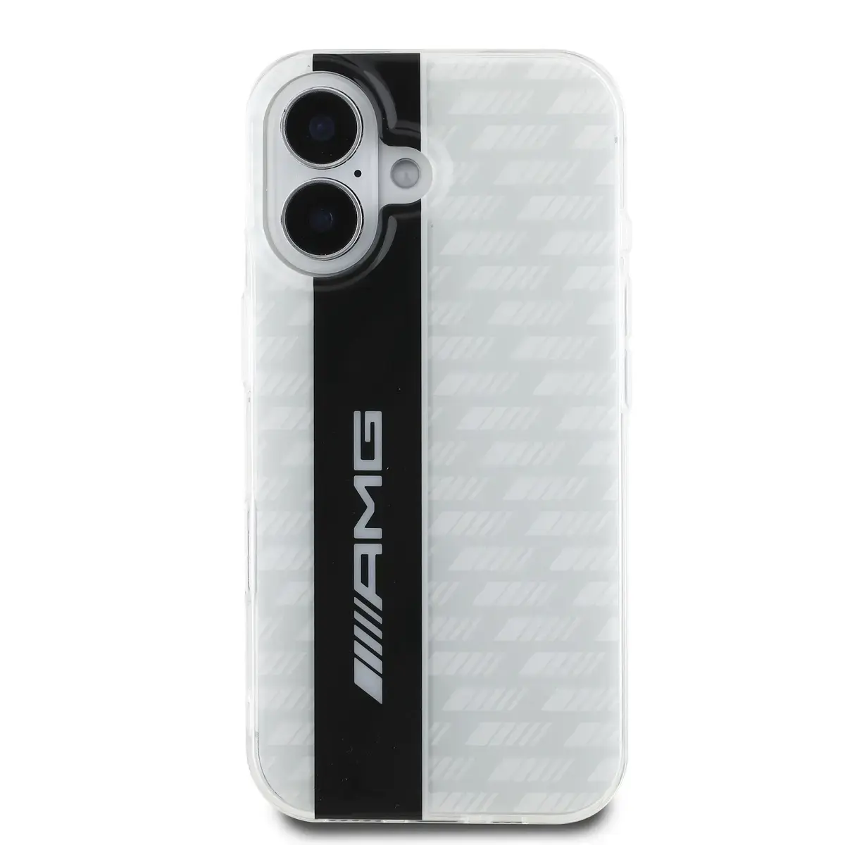 AMG Carbon Pattern Case for iPhone 16 White